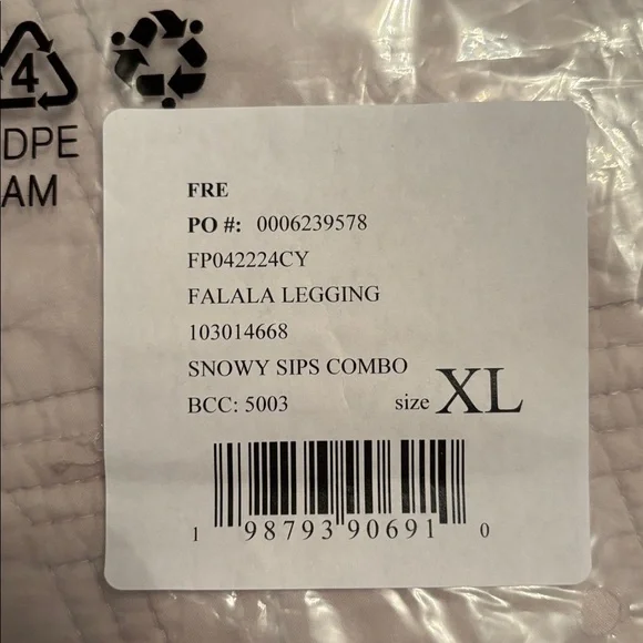 Free People Falala Legging in Snowy Sips, size XL, NWT - Picture 12 of 12